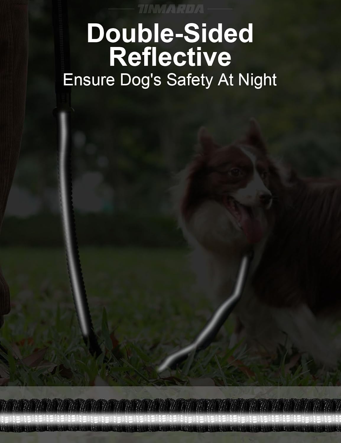 Dog Leashes for Medium Large Dogs Heavy Duty, 4-6FT Shock Absorbing No Pull Dog Leash with Advanced Easy Metal Clip, 2 Comfortable Padded Handles (Coyote Brown)