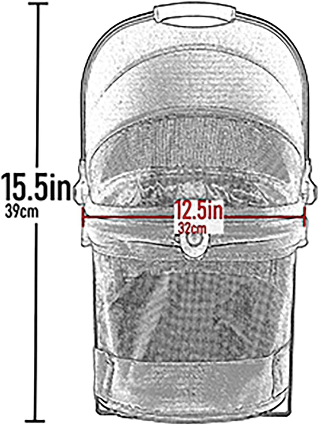 Pet Gear No-Zip View 360 Ultra Lite Pet Safety Carrier & Car Seat for Small Dogs & Cats Push Button Entry, 15", Bright Lilac