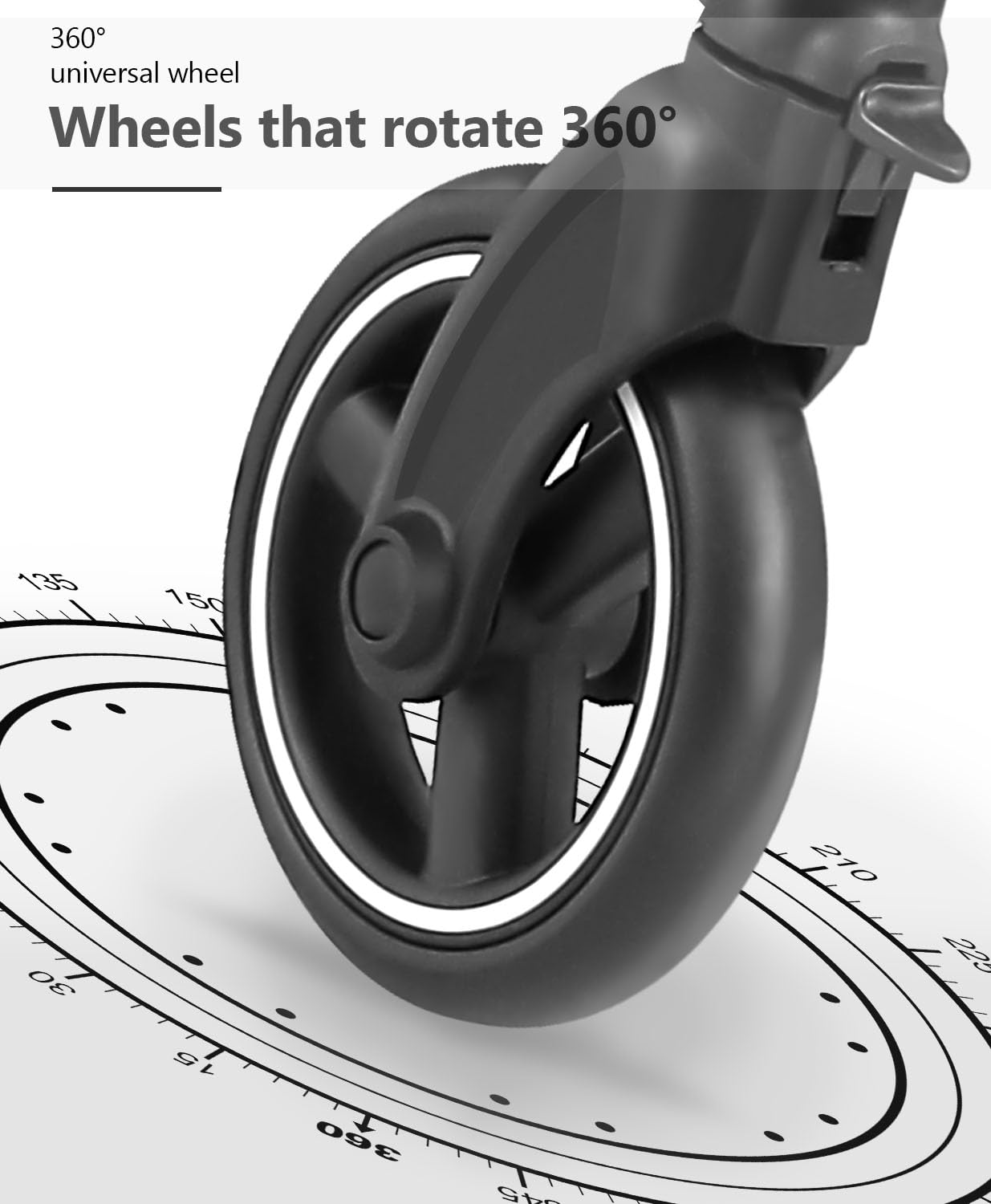 Pet Stroller with 4 Wheels for Small/Medium Pets, 3 in 1 Travel Foldable Detachable Carrier for Dog Cat Cage Jogger Stroller, Rear Wheel Breaks, Storage Basket, Car Seat (Navy Blue)