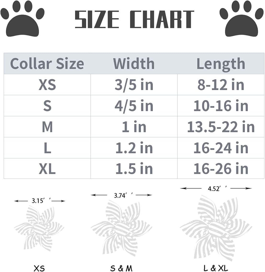 Lionet Paws Dog Collar with Flower - Cute Cotton Adjustable Flower Dog Cat Collar with Metal Buckle for Puppy Girl Gift, XS, Neck 8-12in