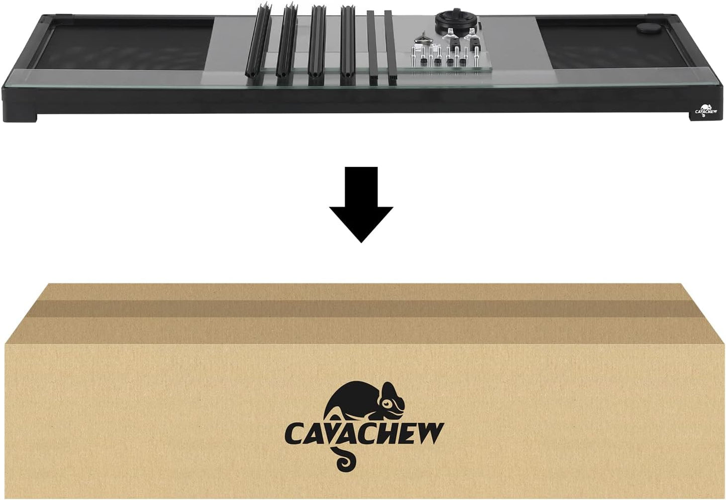 50 Gallon Reptile Tank, Glass Reptiles Terrarium 36" x 18" x 18", Sliding Door, Top Ventilation, Cable Pass, Humidify Hole, Glass Reptile Cage Habitat for Bearded Dragon, Lizard, Snake, Gecko