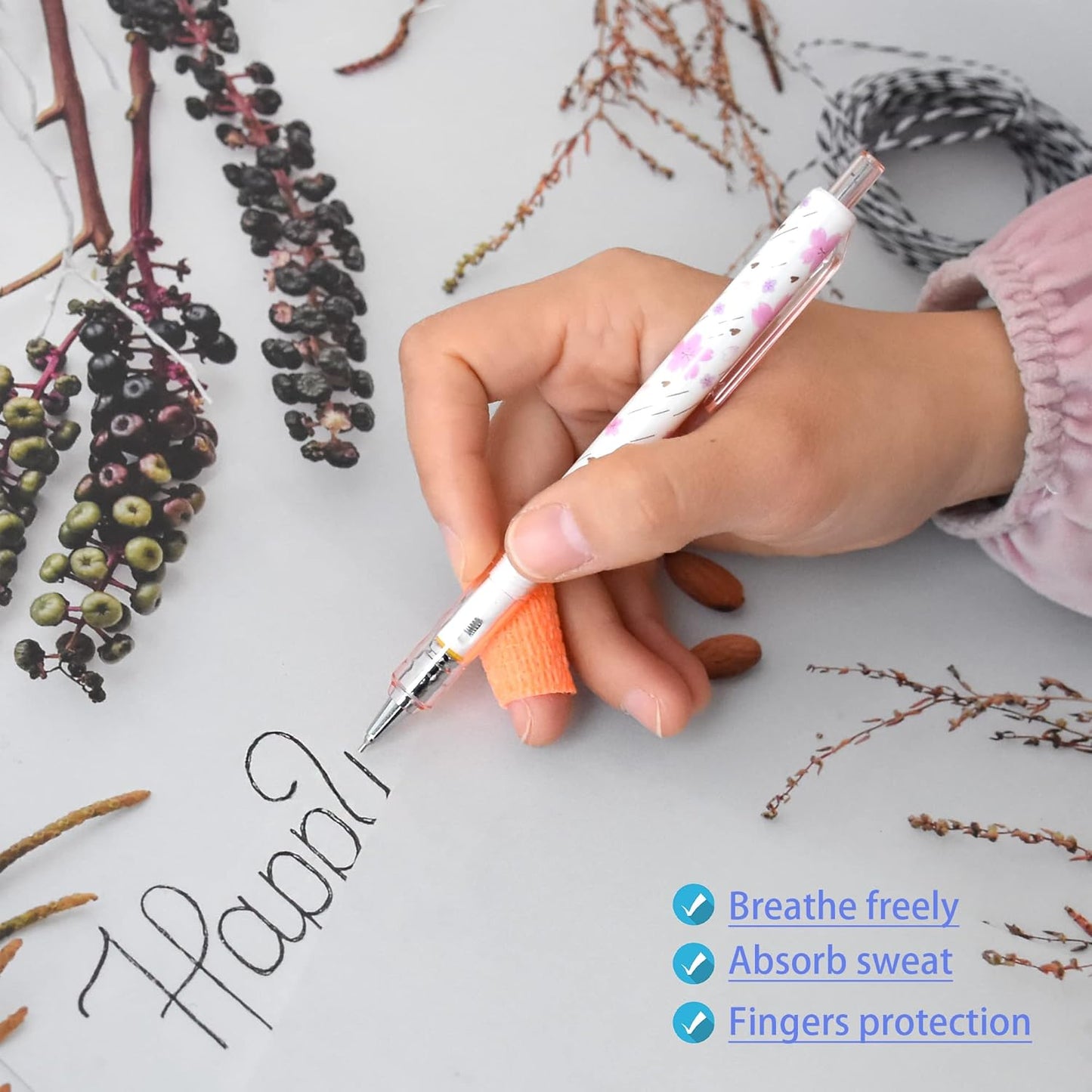 9 Pack 1" x 5 Yards Self Adhesive Bandage Wrap Self Stick Wrap for Ankle, Wrist, Finger, Sports, Breathable Cohesive Vet Tape for Pets (Light Orange)