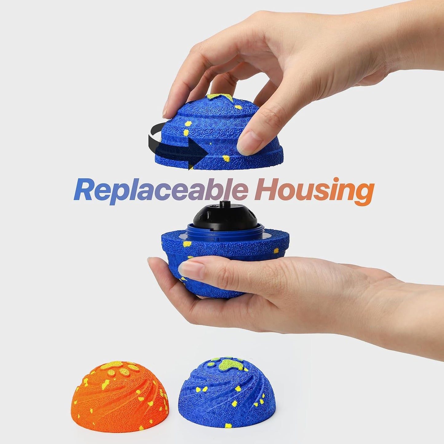 Interactive Dog Toys Balls Moving - Smart Automatic Bouncing Interactive Dog Ball, Durable Pet-Safe E-TPU, IPX7 Waterproof, Anti Boredom Dog Toys to Keep Them Busy for Large and Small Dogs (2 Pack)