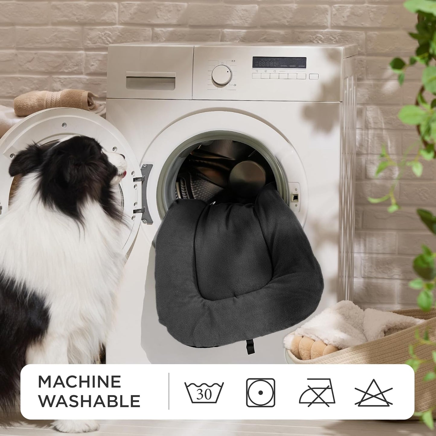 Bedsure Washable Dog Crate Pad for Extra Large Dogs, Anti-Slip Puppy Kennel Dog Bed for Crate - Ultra Soft Fleece Flat Thin Pet Mat (Not Chew Proof), Grey XL 41"x27"