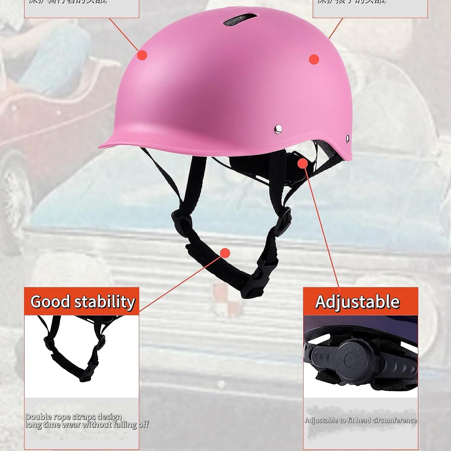 Horse Racing Equestrian Youth Helmet, Comfortable and Breathable Riding Helmet, Removable Pads, w/ 7 Ventilation Holes, Sweat Wicking Chin Pad,Size S,FIT 48-54cm Head Circumference.