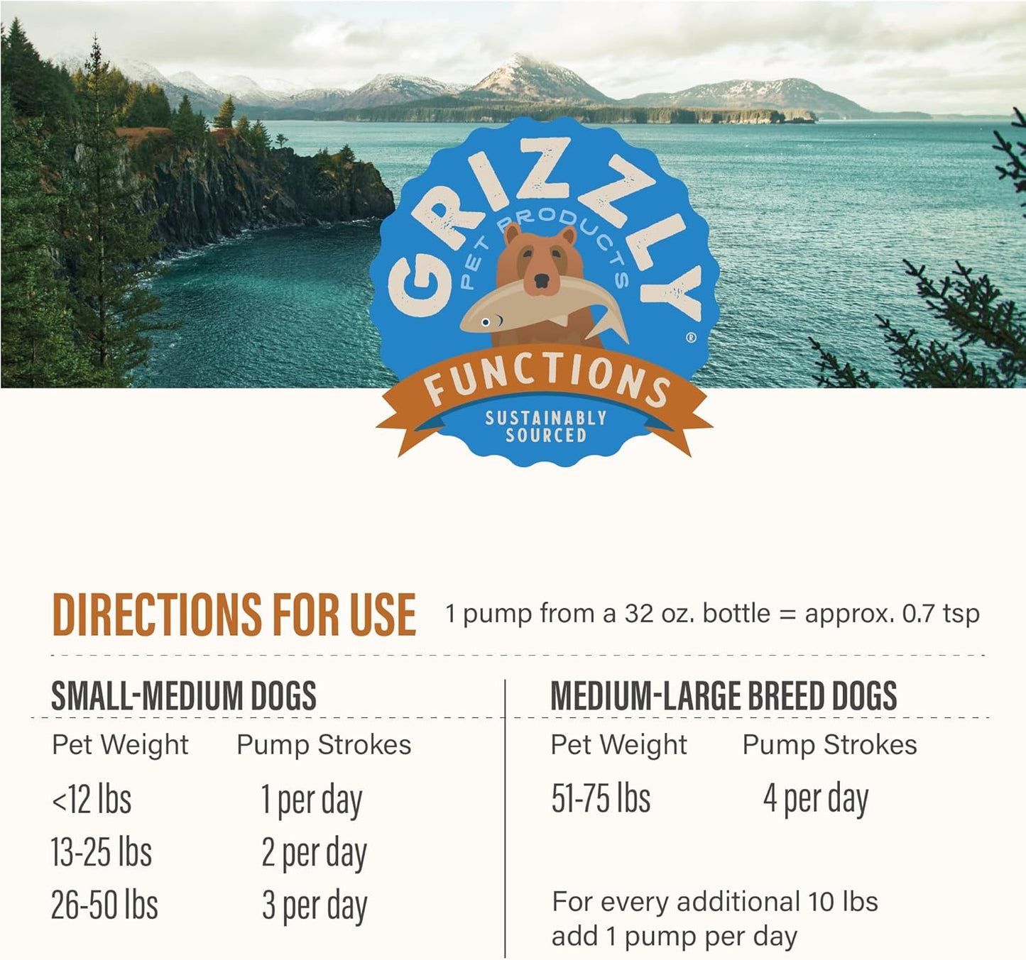 Grizzly Pet Products Joint Aid Liquid Hip and Joint Health Supplement Product for Dogs and Cats, 32 Ounce