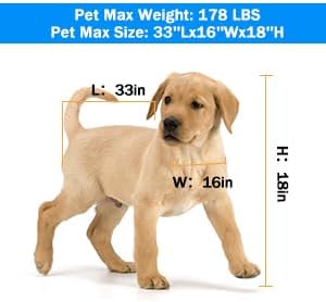 34'' Dog Washing Station for Small Dogs Grooming Tub Bathing Station Professional Pet Wash Station Bathtub for Home with Sliding Door, Faucet, Steps