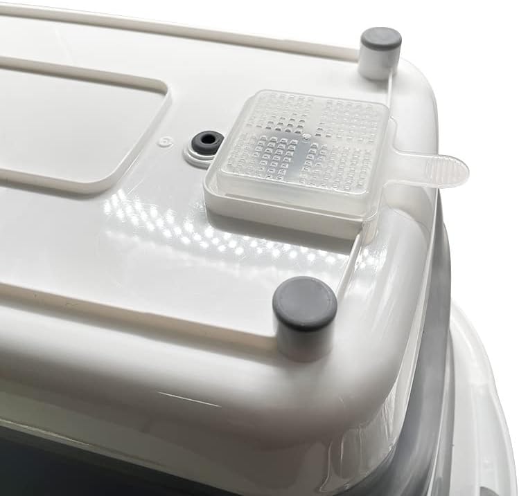 7.1 Gal/27L Multipurpose Collapsible Pet Bathtub Upgraded with Drainage Hole and Pet Hair Collector for Bathing/Shower, Portable Laundry Basket-Foldable Bathing Tub-Storage Organizer.