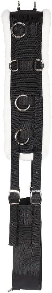 Dura-Tech Fleece Lined Training Surcingle for Horses | Essential for Lunging Work | Comfortable Fleece Lining | Durable Poly Material | Versatile D-Ring Placement | Suitable for All Training Levels