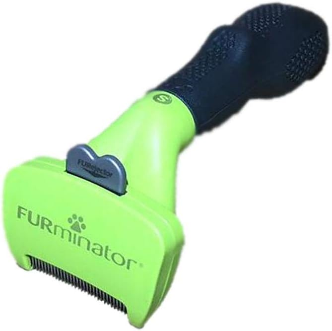 FURminator Small Dog Undercoat deShedding Tool, Short Hair, Reduces Loose Hair from Shedding