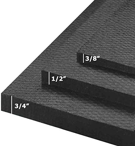 American Floor Mats - Heavy Duty Stall Tiles - Stable/Horse Tiles - Thick, Durable Rubber Flooring Solid Black 10' x 12' Set 3/8" Thick (30 Tiles Total)