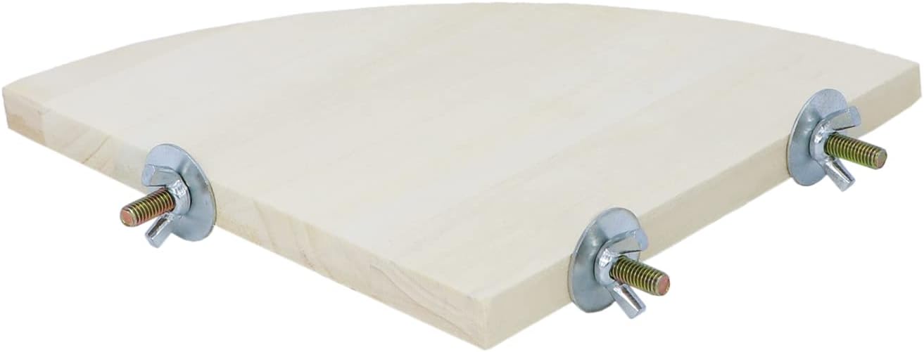 Wontee Bird Perch Stand 2 Pack Wooden Platform Corner Ledge for Budgies Cockatiels Conures African Greys Rats Gerbils Chinchillas Squirrels (M (6.7"x6.7")