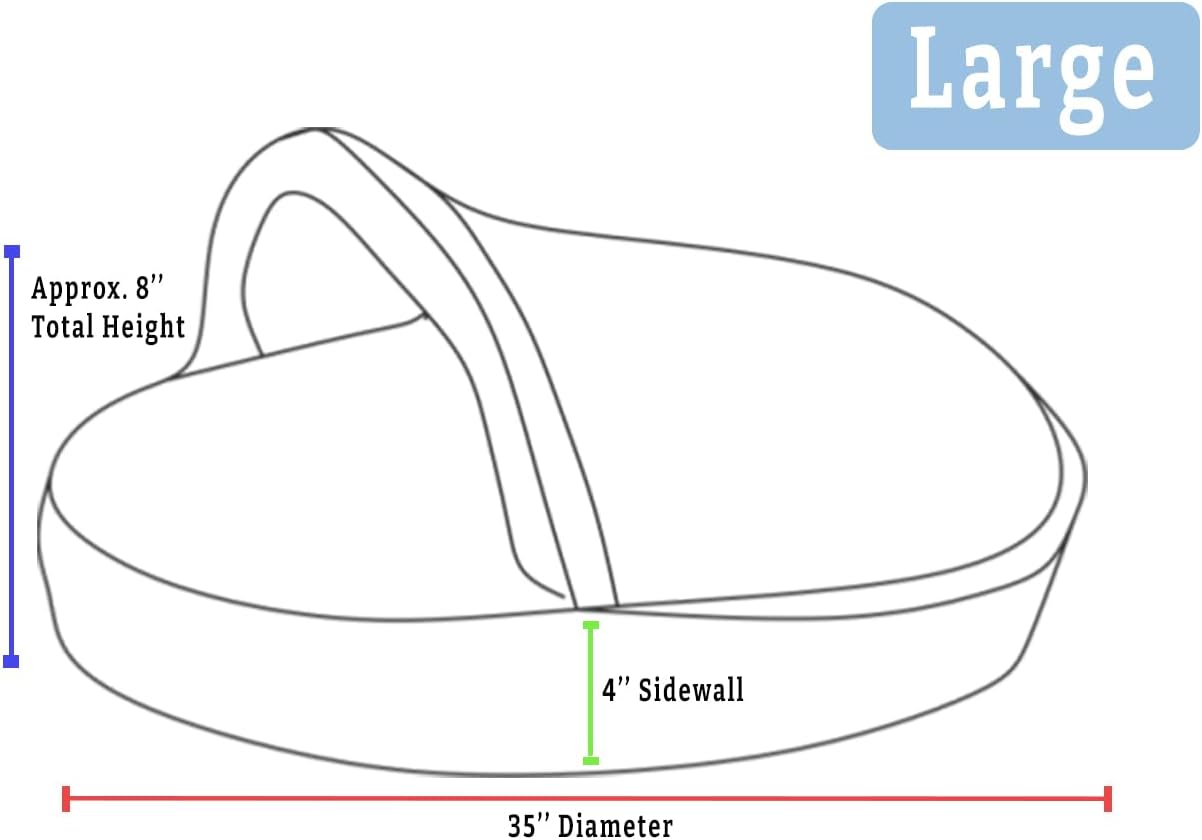 Snoozer Luxury Microsuede Cozy Cave Pet Bed, Show Dog Collection, Large, Palmer Dove