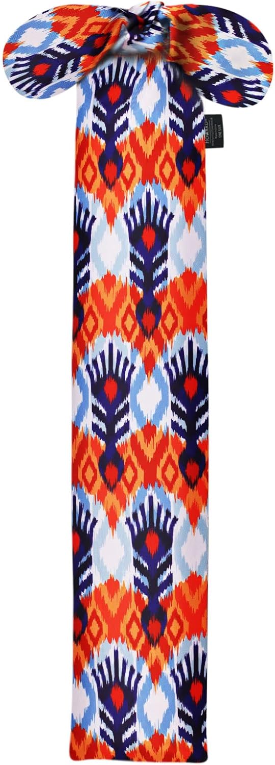 Harrison Howard Stretchy Tail Bag Breathable Horse Tail Guard Slip on Design Protect Horse Tail 2 Strand Closure Straps Keep Tail Clean & Protected 22" L Length Makes Grooming Easy-Tribal Abstract