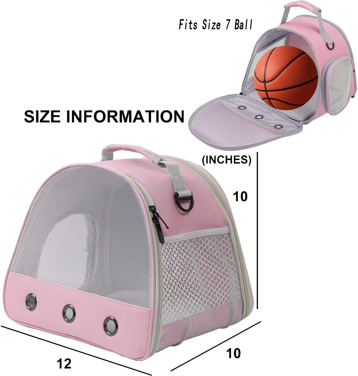 Ventilation Carrier for Bearded Dragon,Guinea Pig Carrier,Guinea Pig Carrier for 2,Reptile Travel Carrier for Lizards Sugar Glider Hedgehog Rat Parrot Birds,Airline Approved Pink