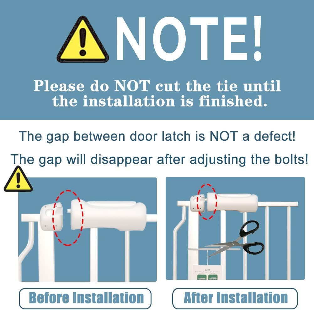 Extra Wide Large Baby Gate 67-71.5 Inch Automatic Close Pet Dog Gates for Stairs Doorways Pressure Mount Child Safety Gate for Walk Through Kids or Pets