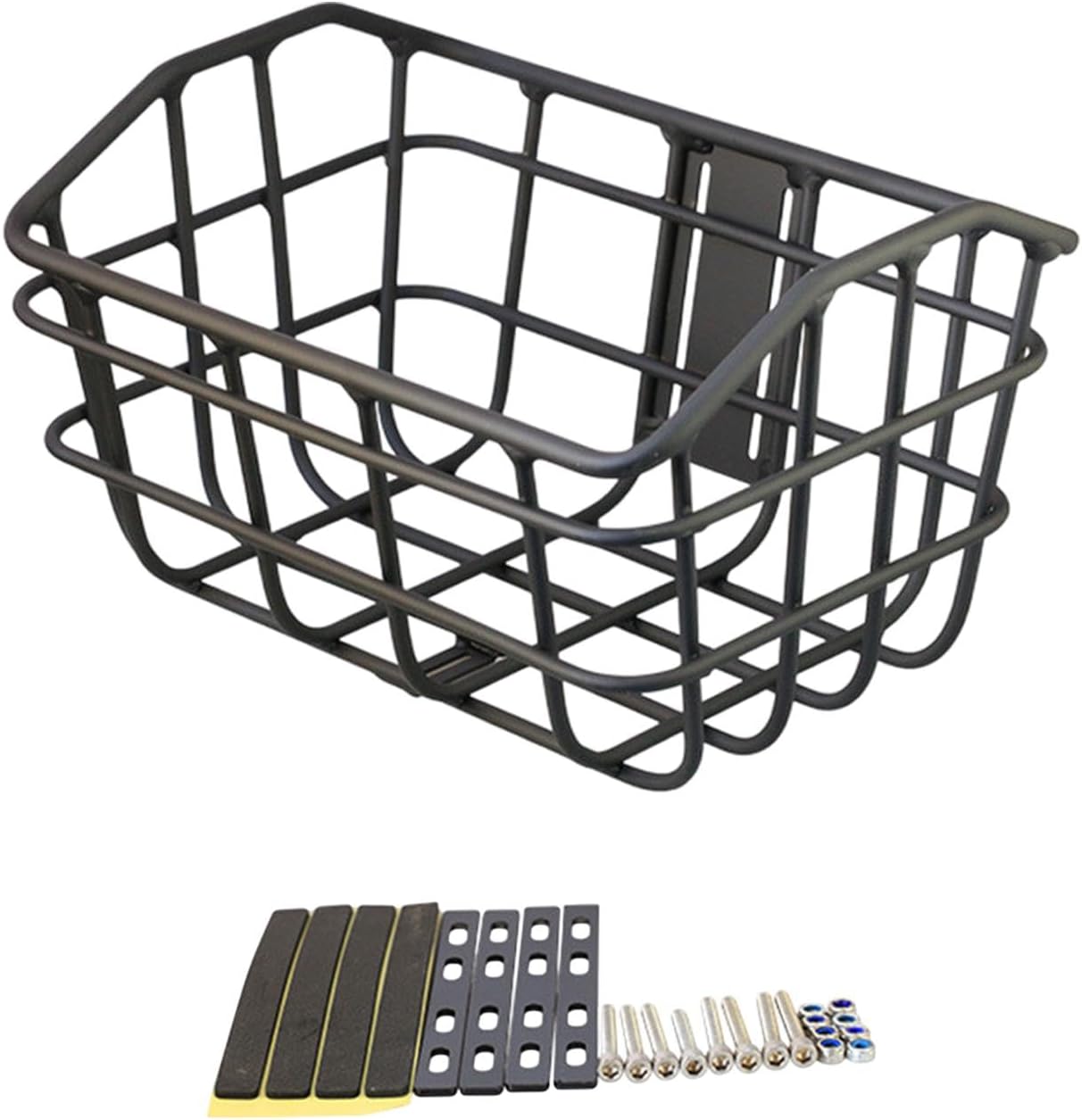 Basket Black Front Sturdy Construction Aluminum Alloy Large Capacity Accessories Cargo Container for Pet Transport