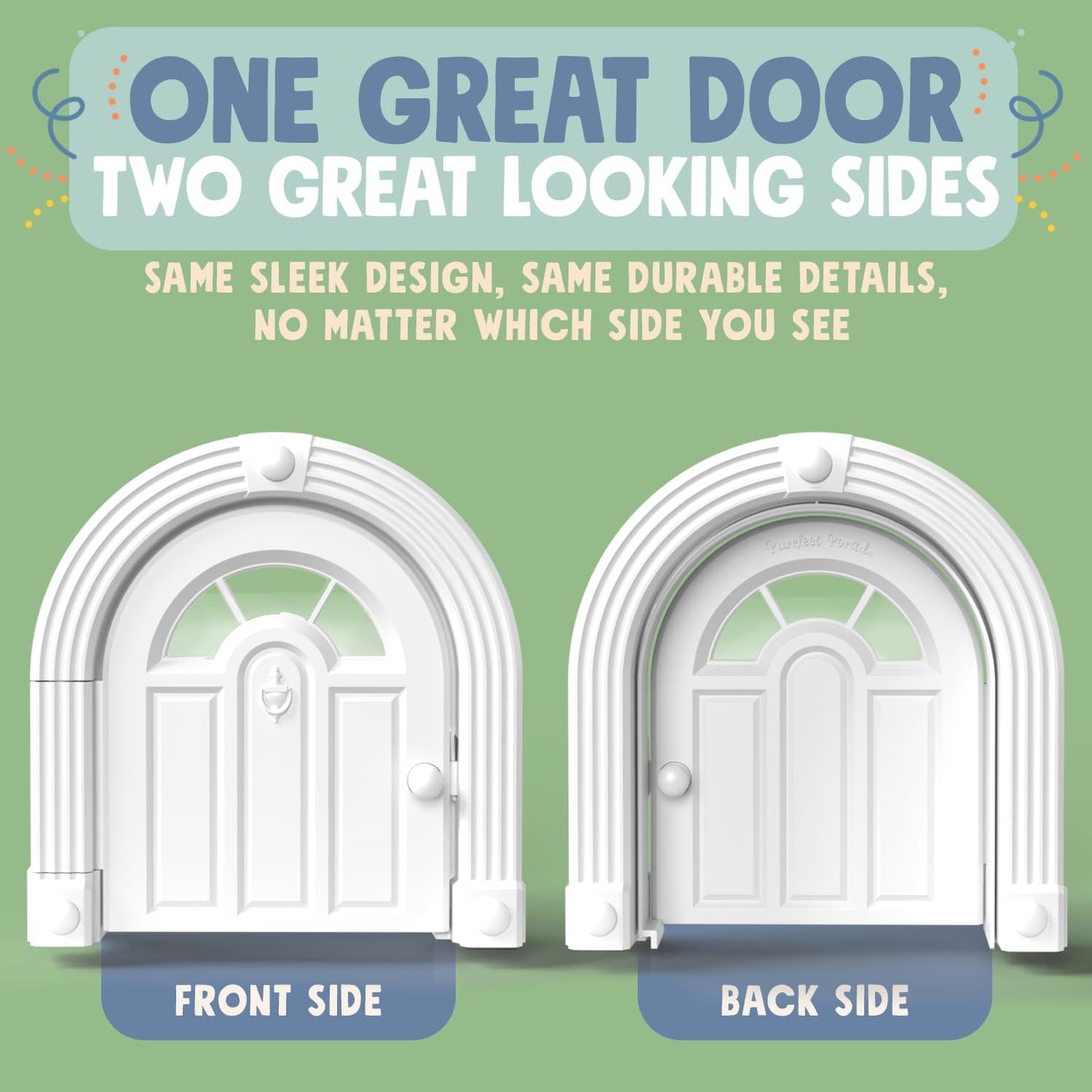 Meow Manor® Cat Door Interior Door - No-Flap, Interior Cat Door for Cats Up to 20 lbs, Easy DIY Setup, Secured Installation in Minutes, No Training Needed…