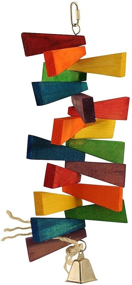 Featherland Paradise, Multi-Colored Spinning Shapes Bird Toy, Triangles