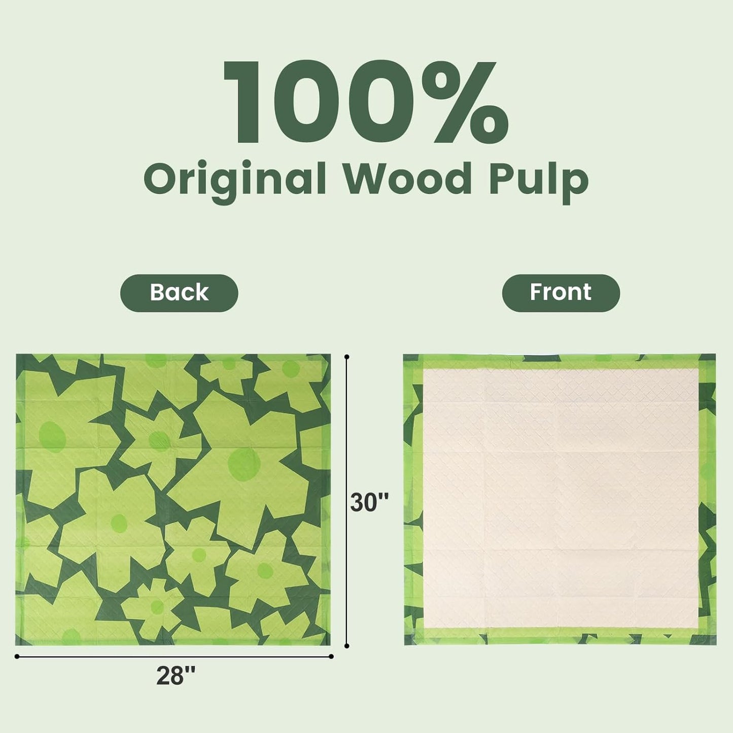 Gardner Pet Disposable Puppy Pads XL, 28" x 30" Dog Pee Pads for Dogs, Super Absorbent & Leak-Proof Full Edge-Wrapping Extra Thick Dog Potty Training Pads (100 Count)