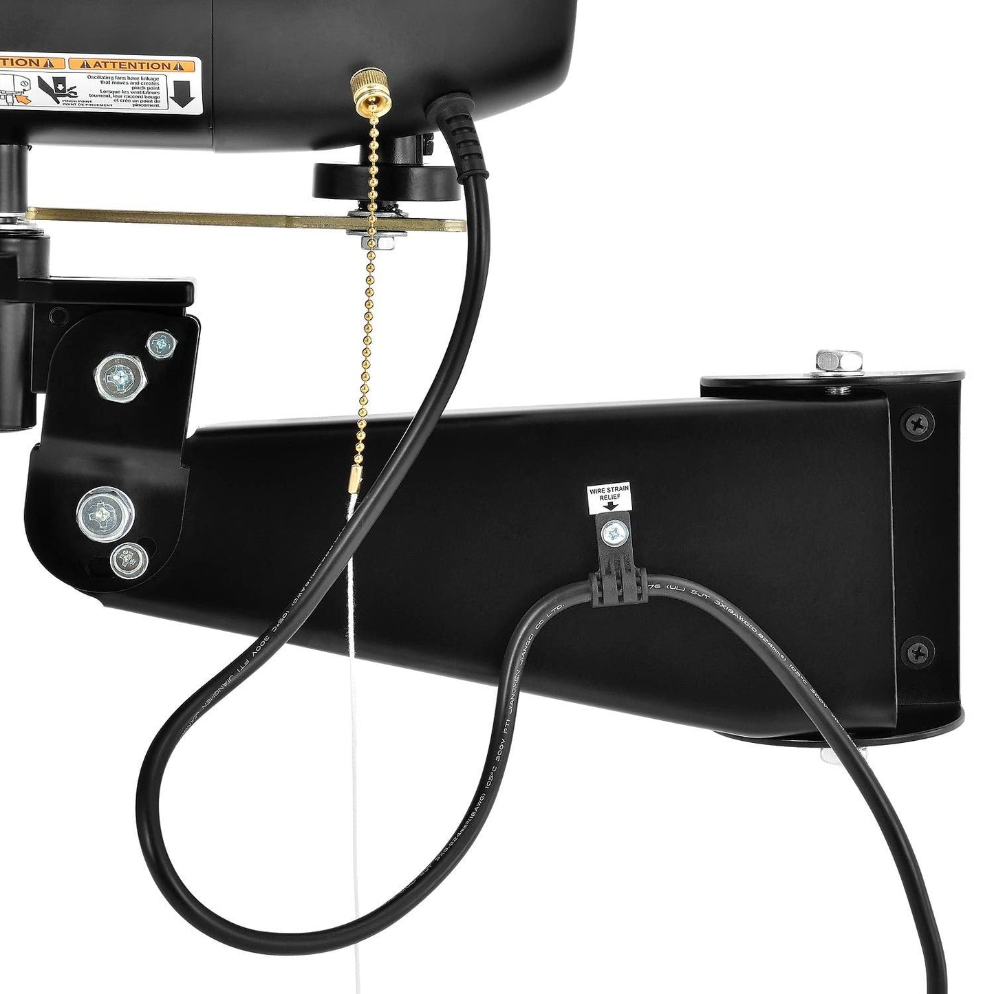 Global Industrial Deluxe Oscillating Wall Mount Fan, 24" Diameter, 1/2HP, 8,650CFM