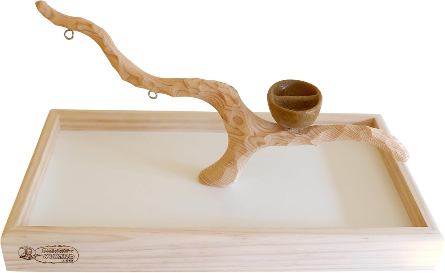 Deluxe Tabletop Perfect Tree (with Bowl) - Tree Stand for Parakeets and Small Parrots