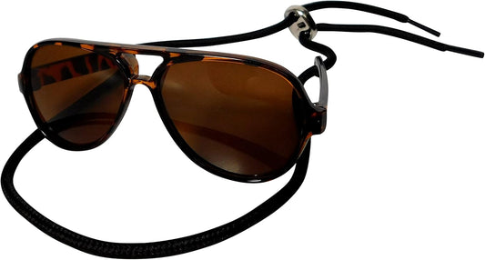 G029 Dog Cat Pet Aviator Sunglasses Glasses for Small Breeds up to 15lbs (Tortoise Brown)