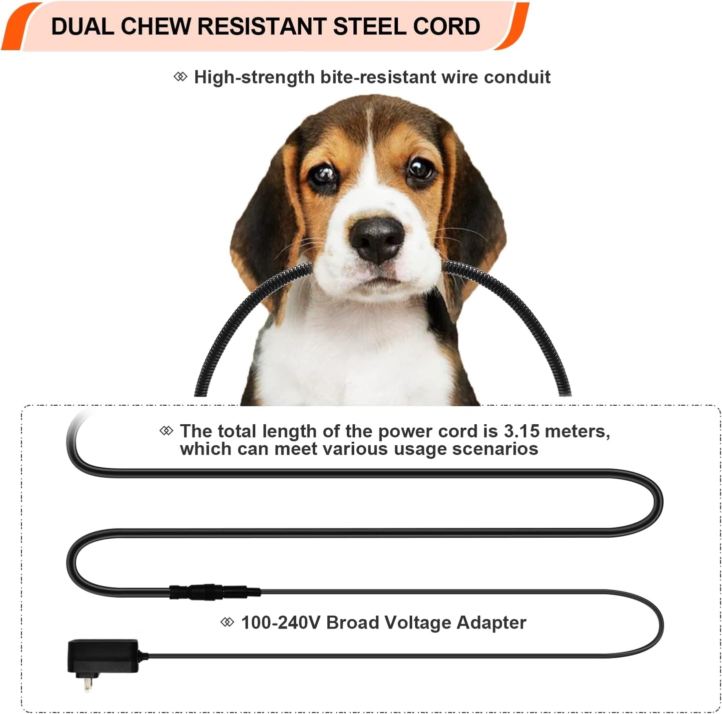 Heated Dog Bed with12V～24V Safe Voltage, Electric Heating Arthritis Orthopedic Dog Bed with Thickened Memory Foam, Heated Pet Bed with Waterproof Cover for Medium Dogs, Large Dogs (Medium)