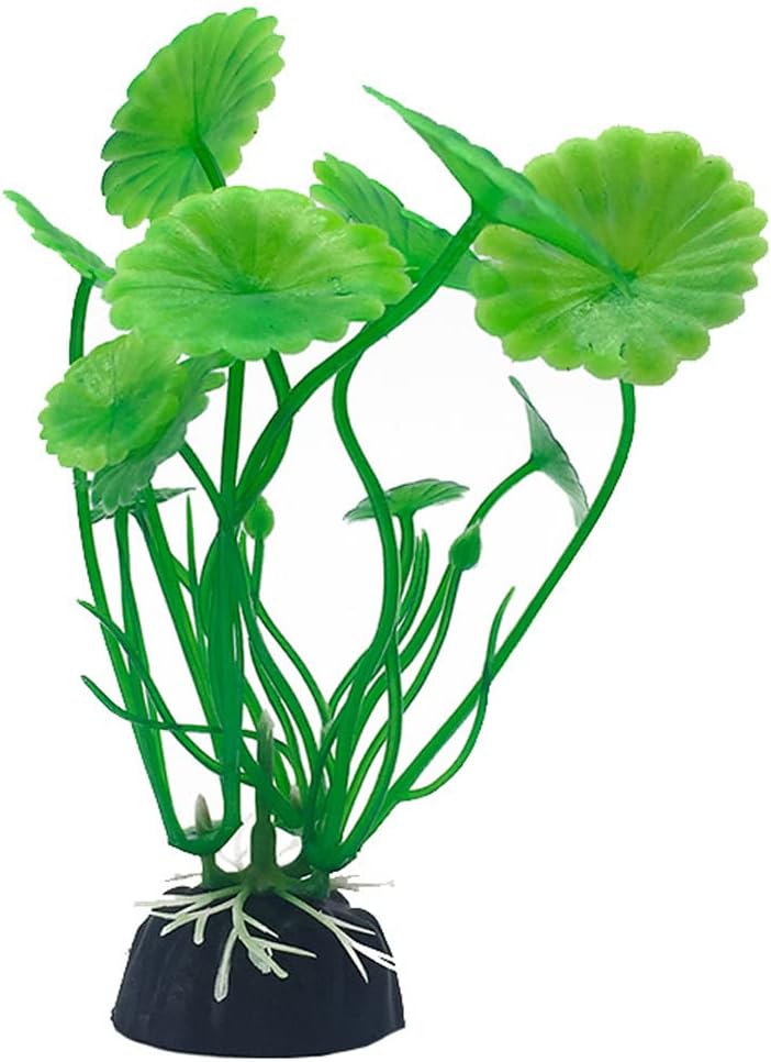 24PCS Plastic Artificial Aquarium Plants, Fake Realistic Plants for Aquarium Fish Tank Vivid