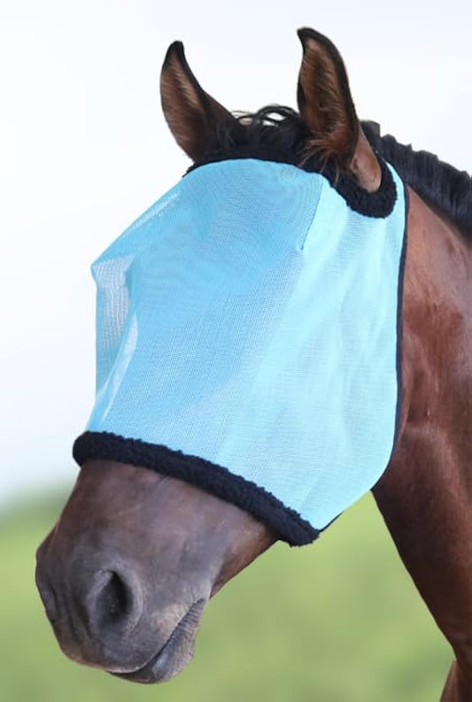 Horse Fly Mask, with UV Protection Horse Fly Mask, Full Face Fine Mesh Coverage Provide Better Vision and Airflow for Horse