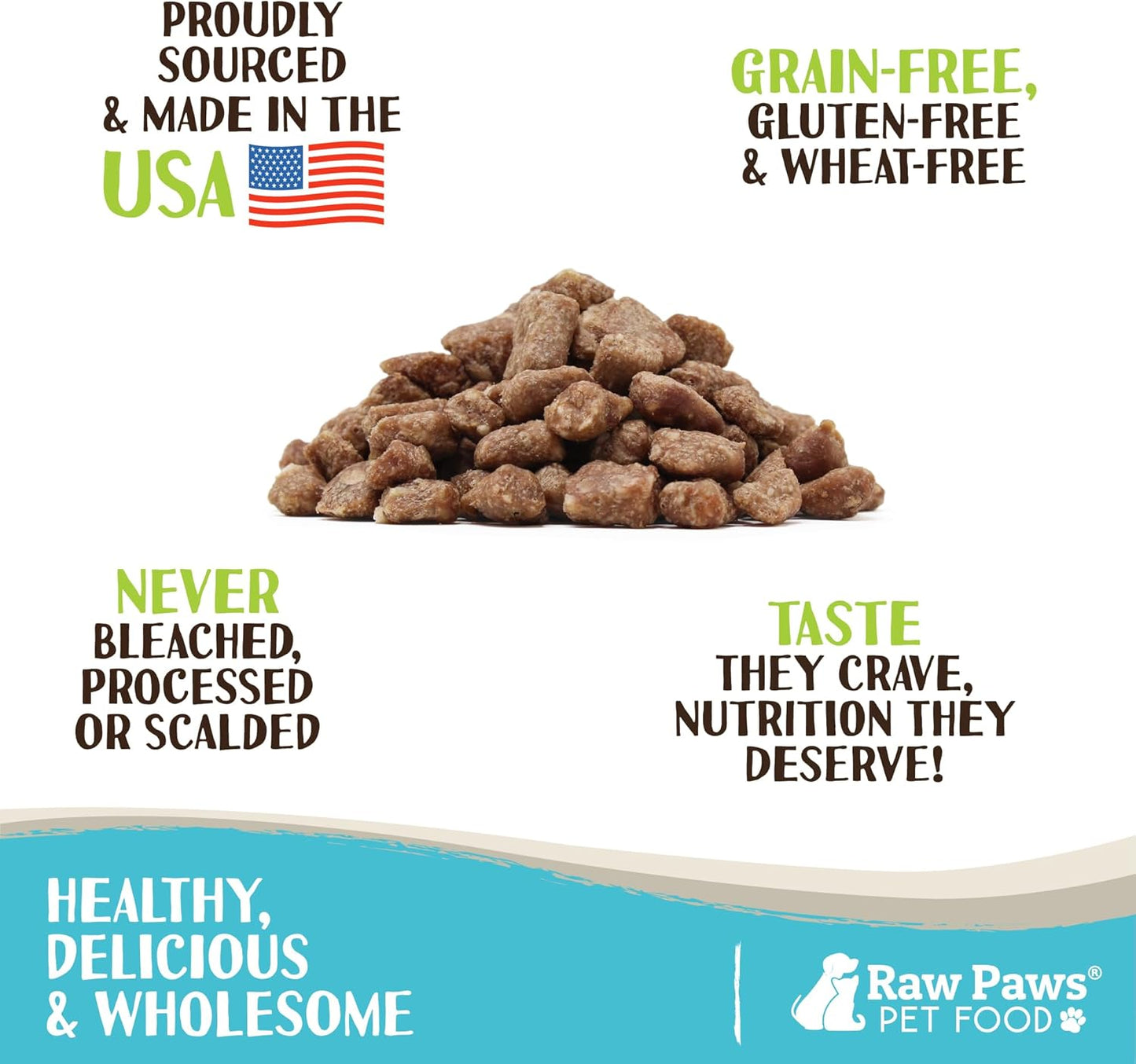 Raw Paws Freeze Dried Dog Food & Cat Food - Beef Recipe, 16-oz - Made in USA - Freeze Dried Raw Dog Food - Raw Food for Dogs - for Cats