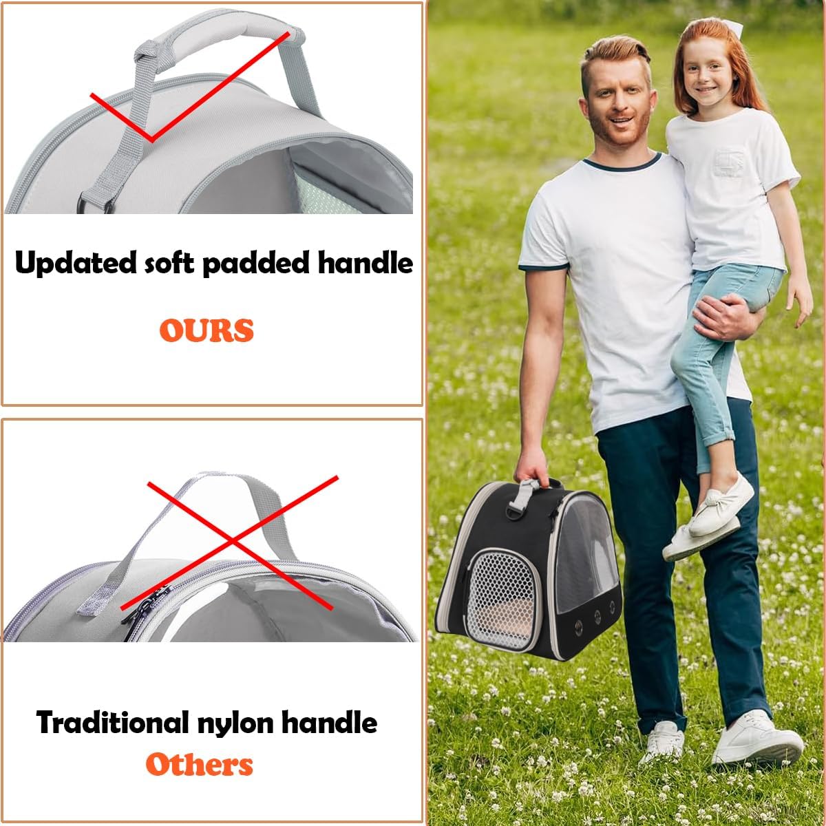 Ventilation Lizard Carrier for Bearded Dragon,Guinea Pig Carrier,Guinea Pig Carrier for 2,Reptile Travel Carrier for Lizards Sugar Glider Hedgehog Rat Parrot Birds,Airline Approved