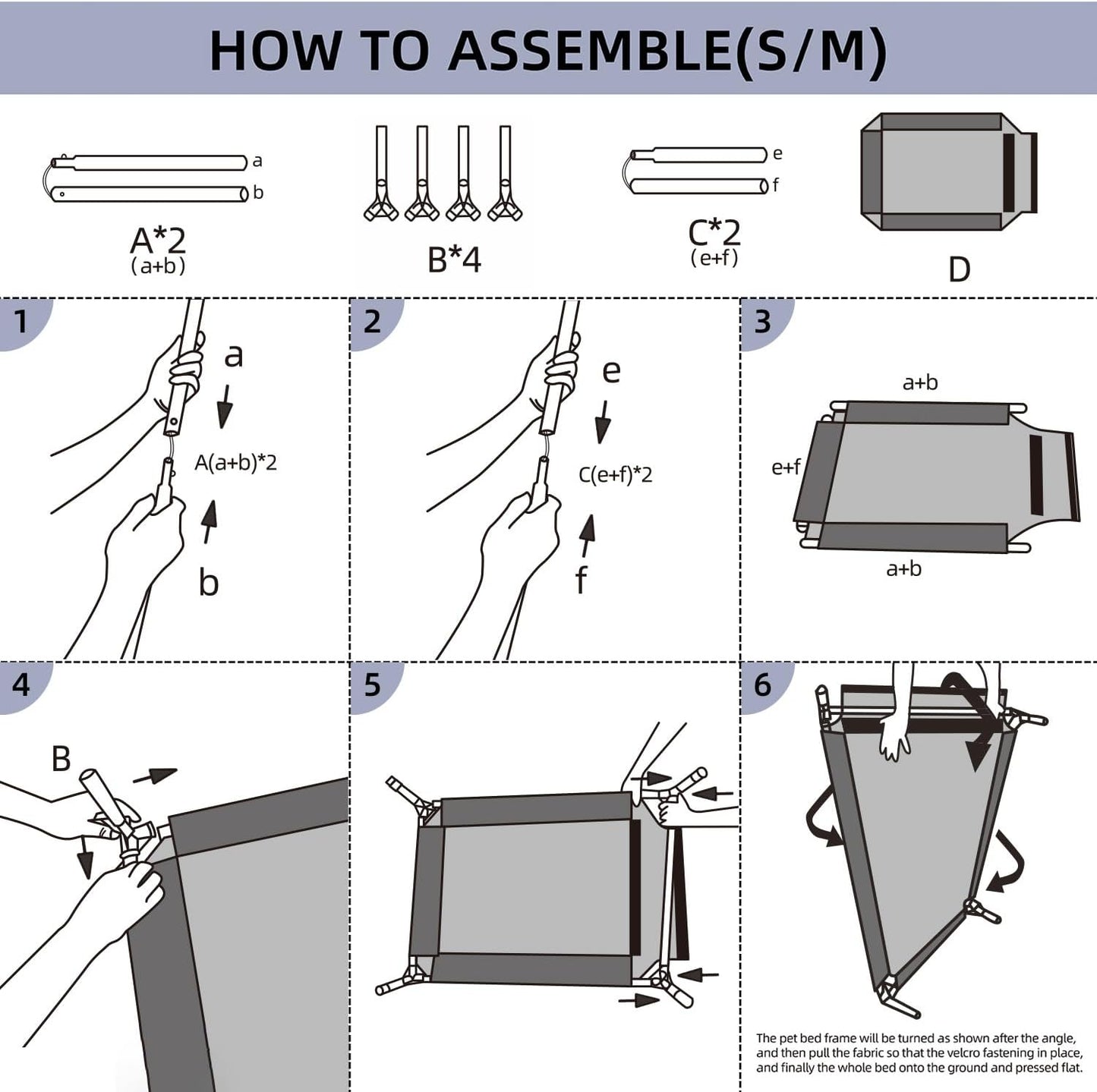 pettycare Elevated Outdoor Dog Bed - Dog Cots for Medium Pet, Heavy Duty Raised Cot Waterproof, Cooling Pets Bed with Washable Durable Teslin Mesh and Non Slip Feet, 32 Inches, Black
