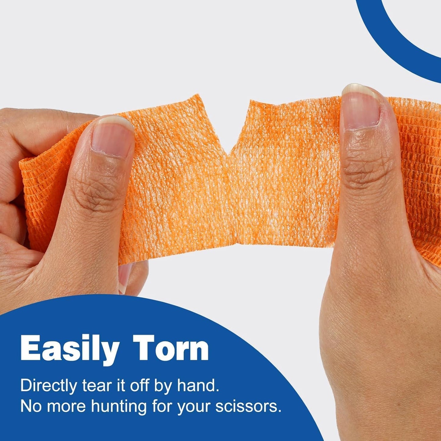 AZEN 120 Pack Self Adhesive Bandage Wrap, 2" X 5 Yards Elastic Cohesive Bandage Wrap, Color Athletic Tape, Vet Wrap, Ankle Tape