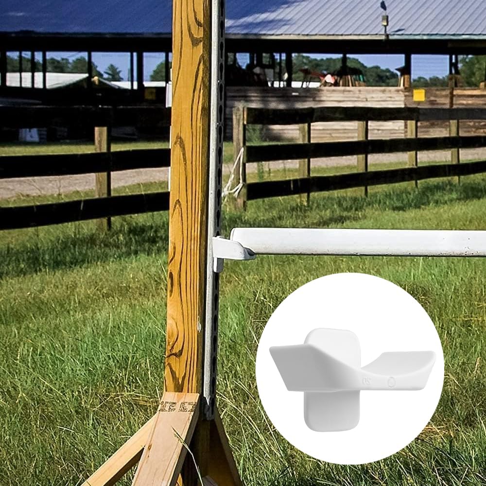 10Pcs Pinless Jump Cups Horse Competition Jump Cups 20mm Horse Jump Cups for Horse Jumper Equestrian Activities