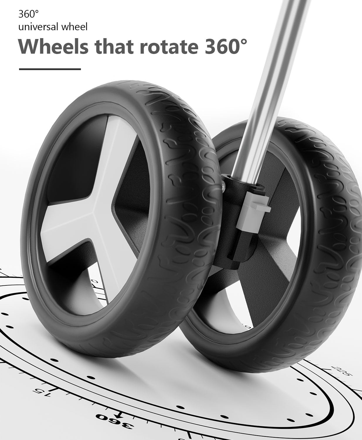 Pet Stroller with 3 Wheels for Small/Medium Pets, Portable Travel Foldable Carrier Jogger for Dog Cat Puppy Kitty, Rear Wheel Breaks, Storage Basket, Visible Mesh with Weather Cover (Pink)