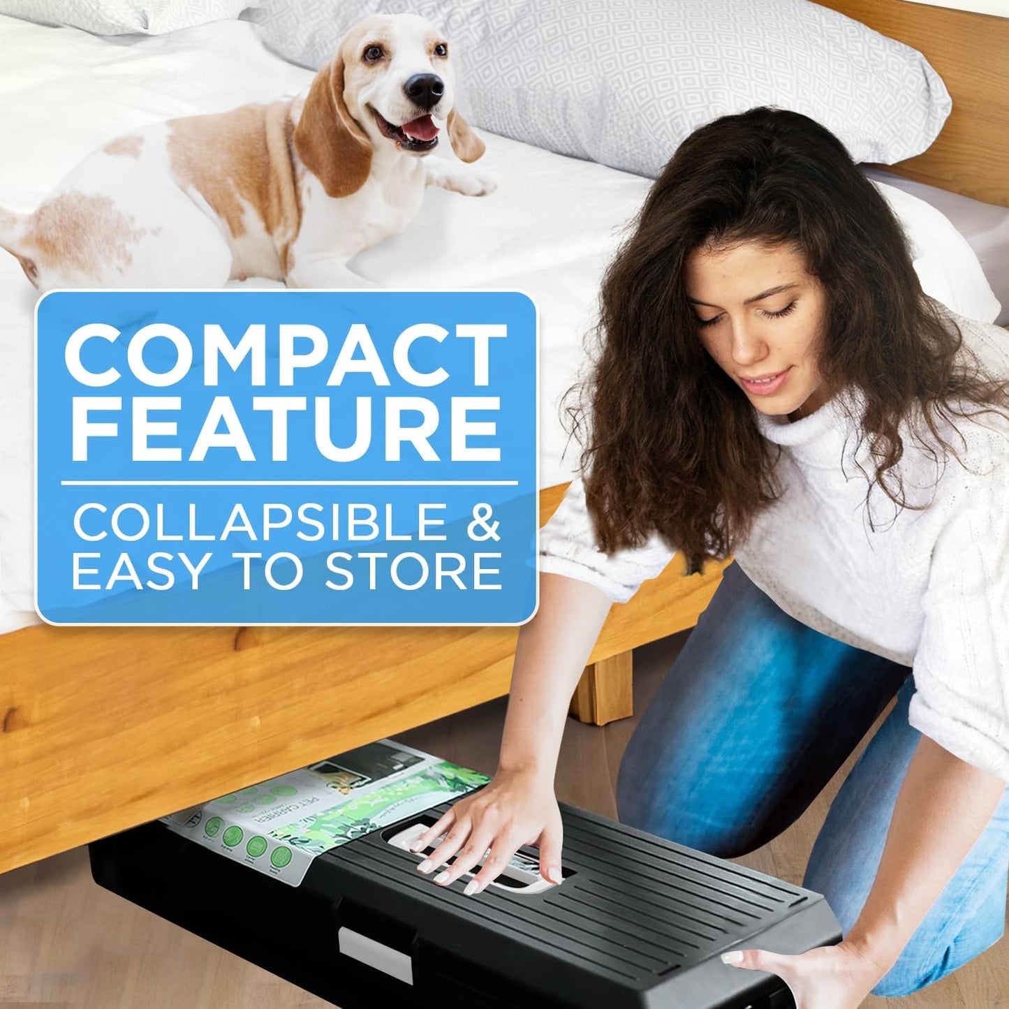 USA Pet Carrier & Crate 26" - Premium Collapsible Design for Medium Cats and Dogs - Portable Kennel for Indoor/Outdoor Use - 360-Degree Ventilation & Hard Plastic Wall Protection