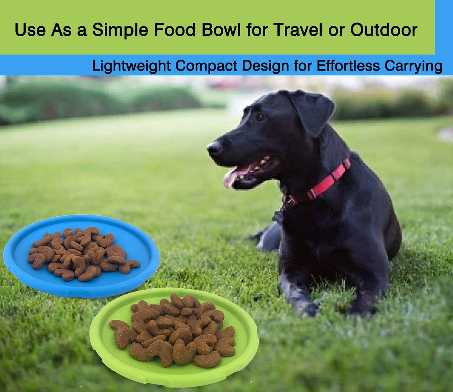 Dog Flying Disc, 2 Pack Dog Flyer Toys, Soft Rubber Interactive Lightweight Flying Disc Dog Toy for Small Large Dogs - Floats in Water & Safe on Teeth, 7.2 inch.