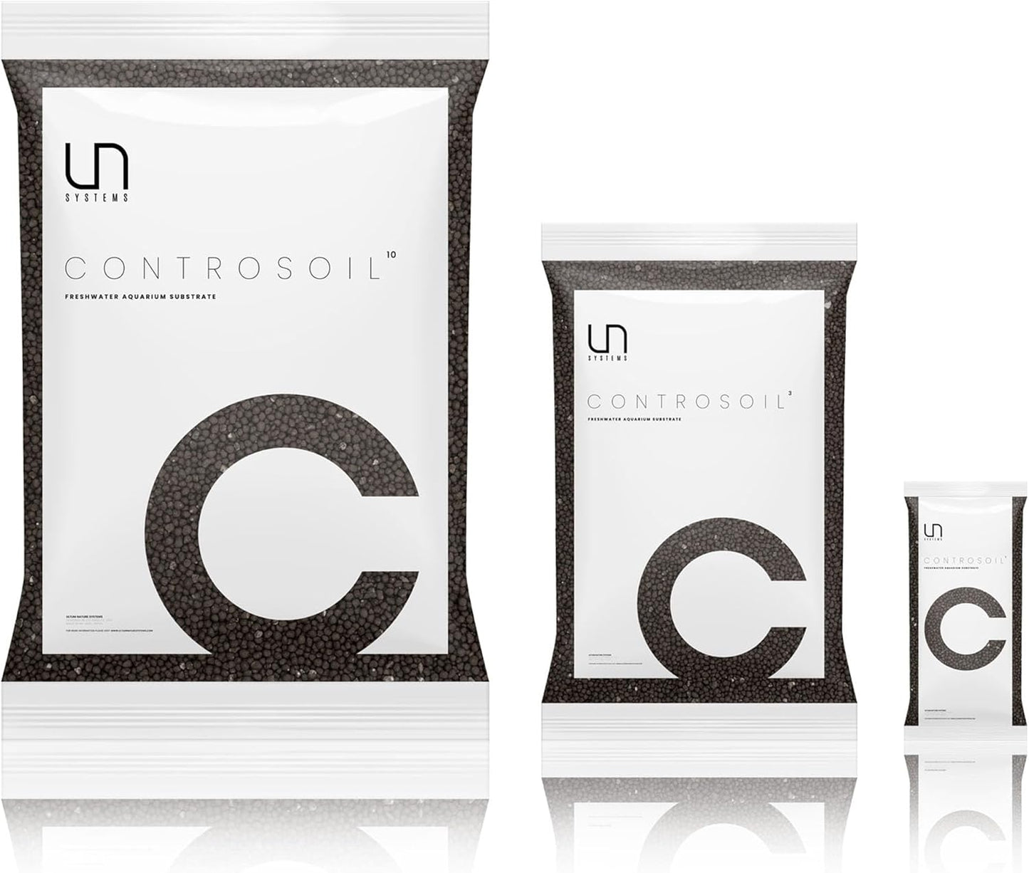 Ultum Nature Systems Controsoil - Freshwater Aqua Soil Substrate for Fish, Shrimp, Live Plant Propagation and Aquascaping - 6.8pH Low Ammonia, Volcanic Ash - Black, Fine (1 Liter | 2LB)