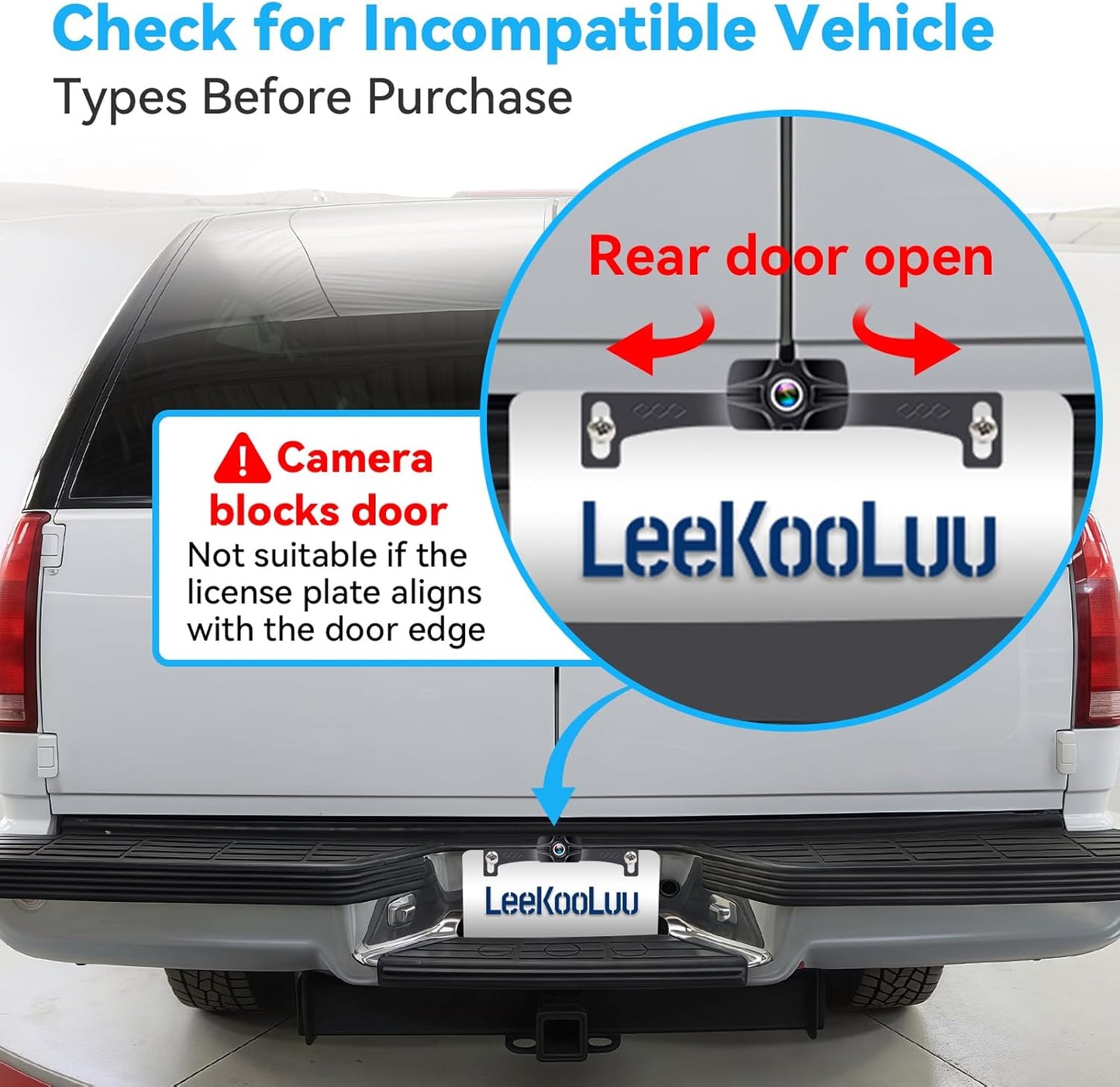 7-Inch Wireless Backup Camera for Truck - 2 Channel, DIY Grid Lines, HD 1080P, Night Vision, IP69K Waterproof, Backup Camera for Truck, Pickup, Trailer, Cars - Parking Safety & Towing Assistance