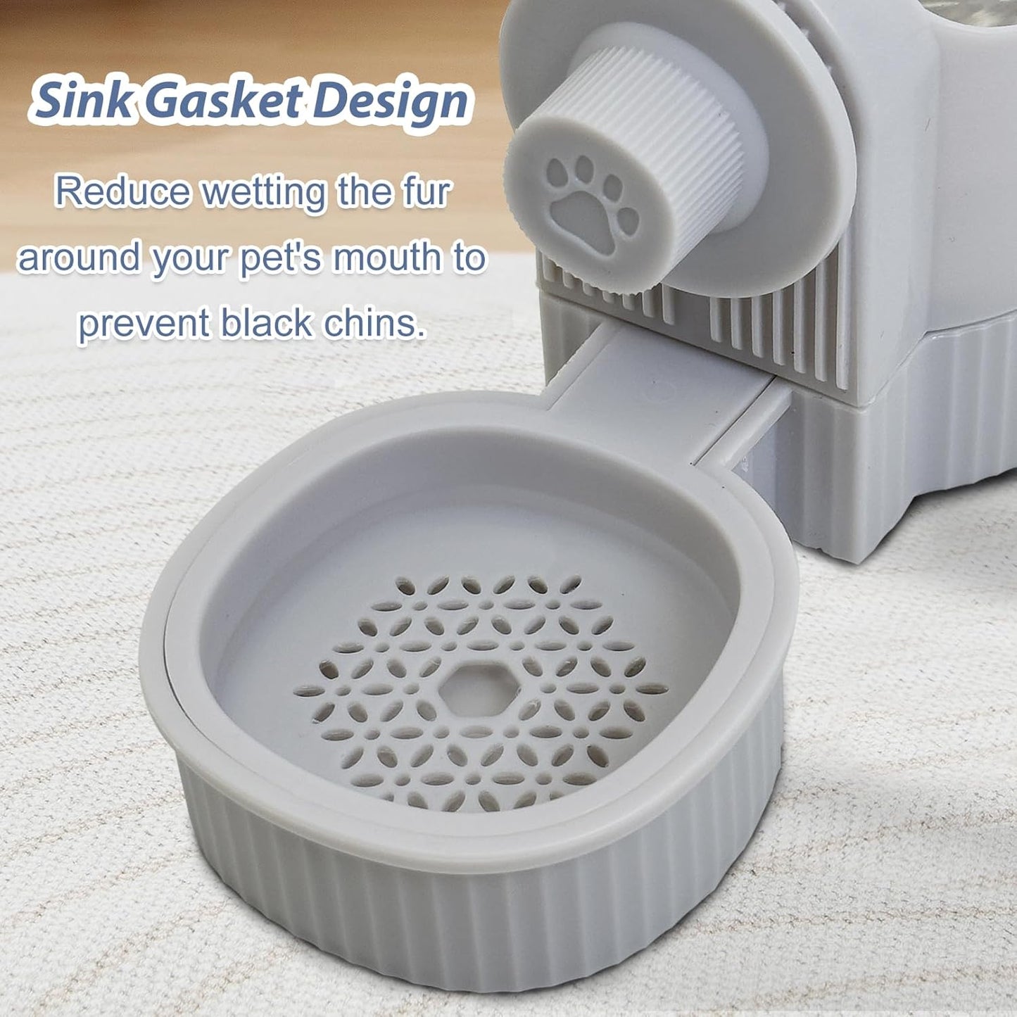 Fhiny Rabbit Water Bottle, 18oz Hanging Guinea Pig Water Bottle No Drip Gravity Automatic Bunny Water Dispenser for Cage Rabbit Waterer for Guinea Pig Bunny Chinchilla Ferret Cat Puppy