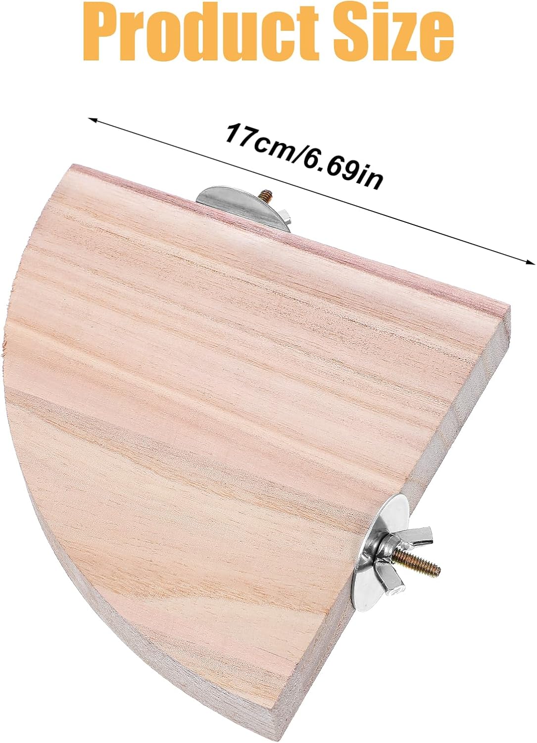 Bird Perch Platform Stand, Bird Corner Parrot Perch Corner, Sector Playground Cage Accessories Shelf for Small Animals Rat Mouse Lovebird Finches Conure Budgie