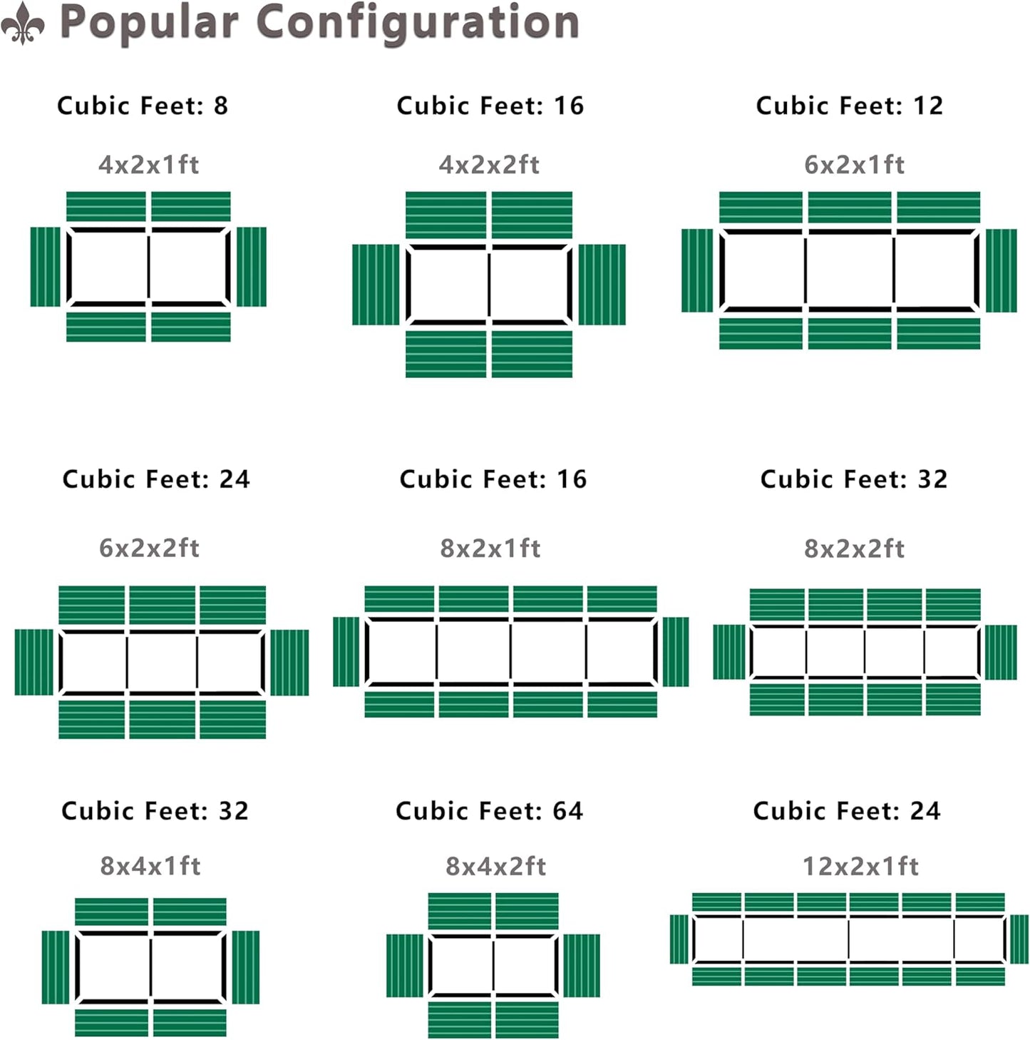 EKX 8x2x2FT Galvanized Raised Garden Bed, Raised Garden Bed Kit-Metal Planter Box Outdoor,Planting for Vegetables, Fruits,Herbs, Flowers-Slive