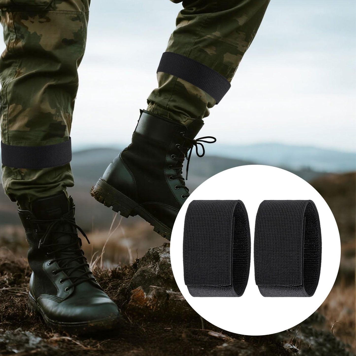 Adjustable Boot Straps Pant Stirrups Clips Boot Clips