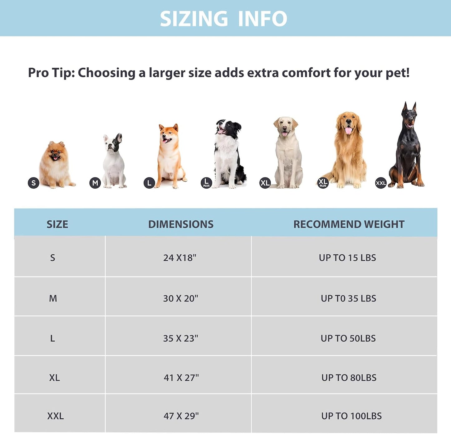 Dog Cooling Mat for Medium Dogs - 30x20 Orthopedic Memory Foam Pet Pad for Summer, QMAX>0.5, Washable Premium Comfort Crate Pad for Your Furry Companion, Grey