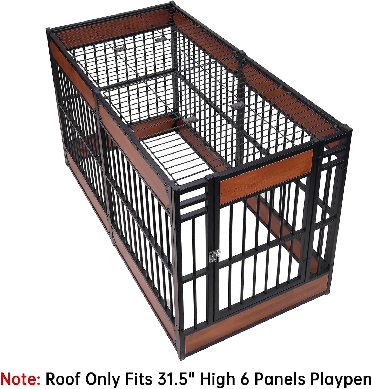 Heavy Duty Dog Fence Roof for 31.5" High Exercise Pens, Easy Assembly, Compatible (Roof Only)