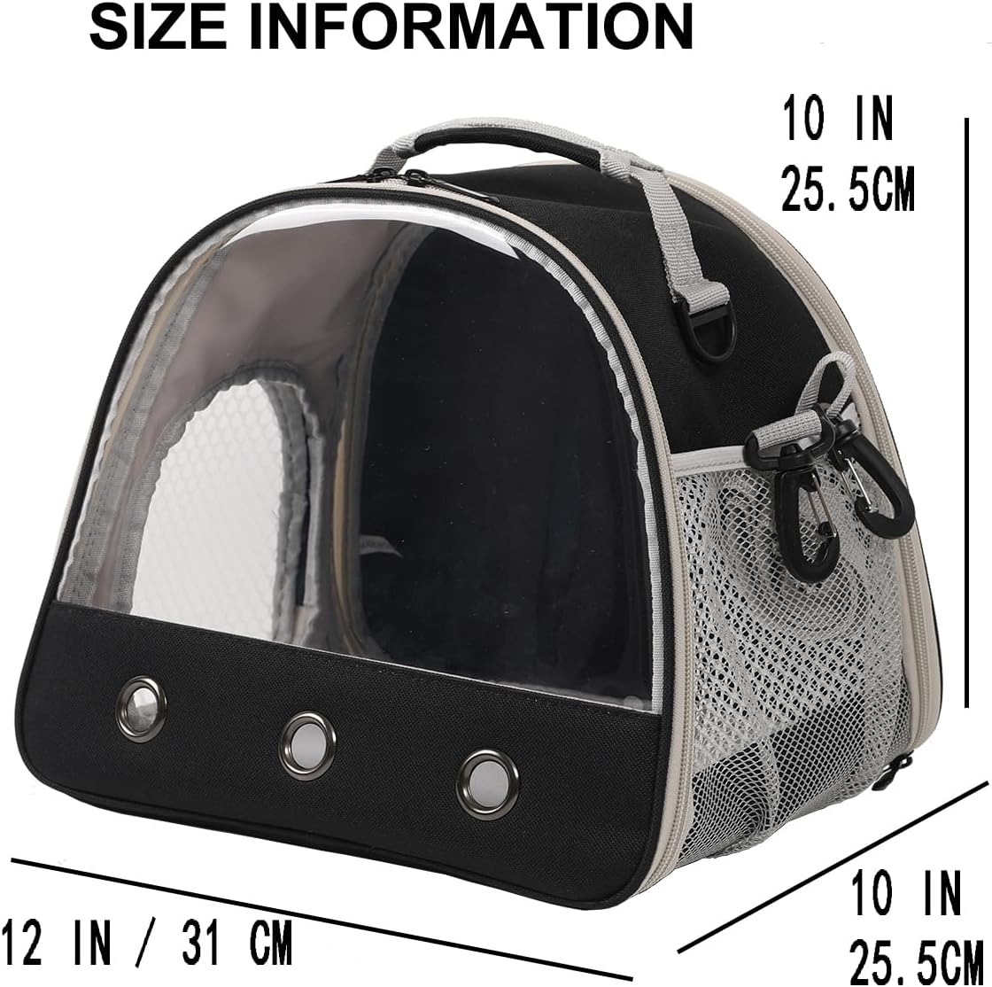 Small Animal Travel Carrier with Absorbent Pad Set, Pee Pad with Leak-Proof Quick-Dry Design for Guinea Pig,Portable Bearded Dragon Bag for Sugar Glider,Hedgehog,Rat,Bunny,Rat,Outdoor Used