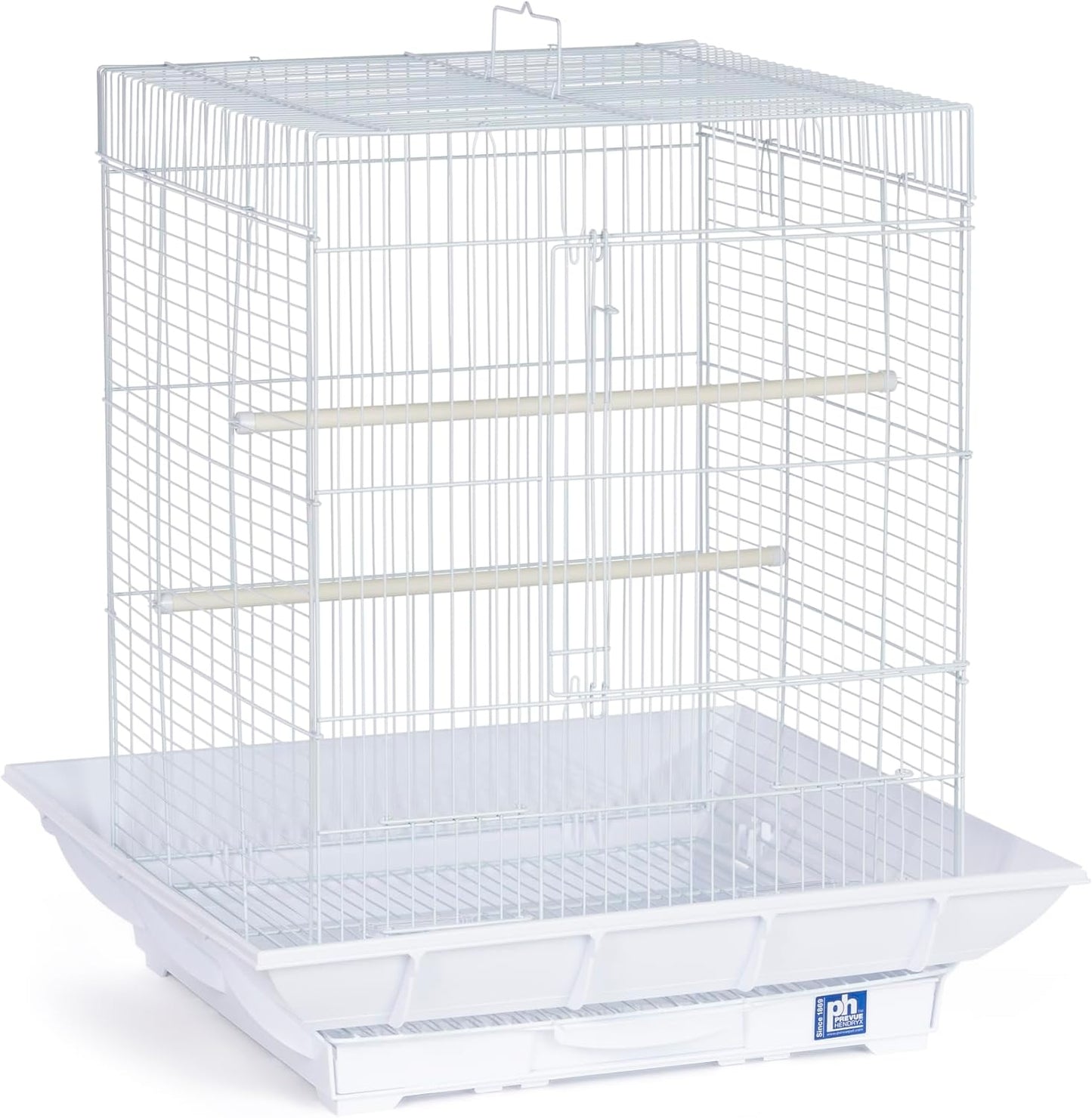 Prevue Hendryx SP850W/W Clean Life Cockatiel Cage, White,1/2"