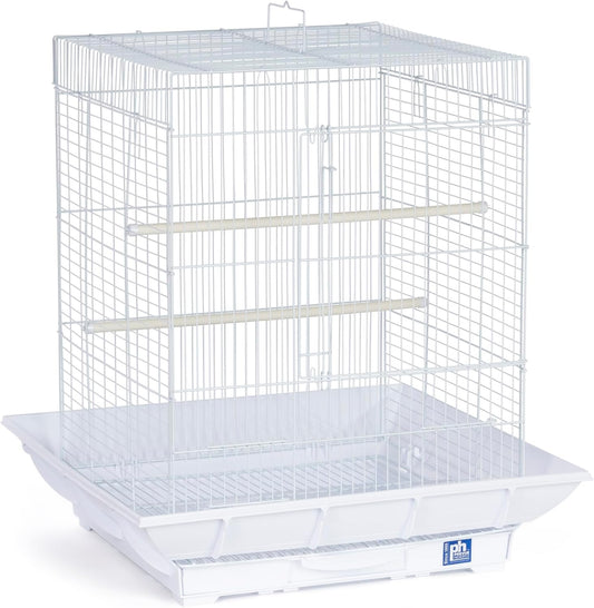 Prevue Hendryx SP850W/W Clean Life Cockatiel Cage, White,1/2"