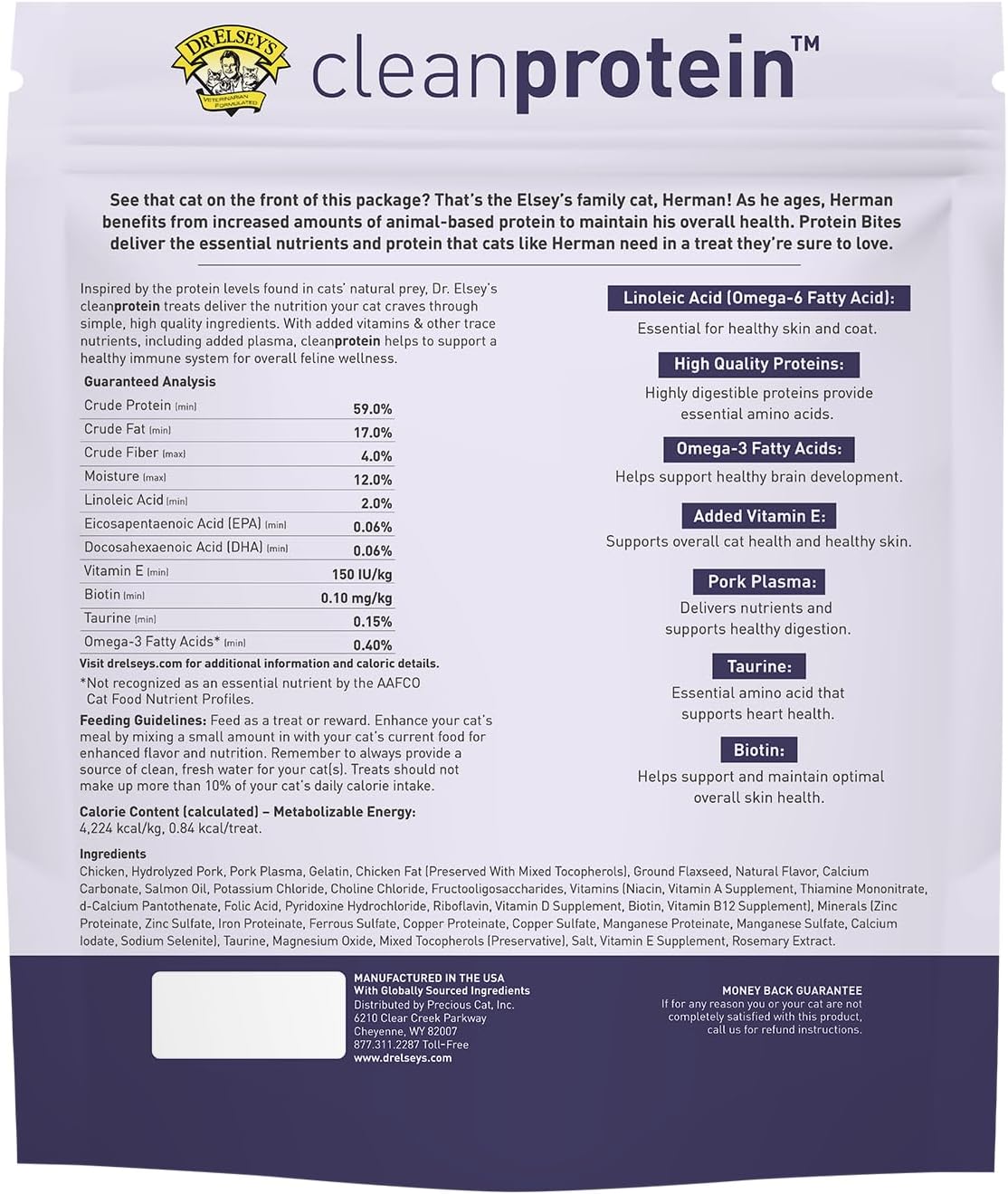 Dr. Elsey's cleanprotein Protein Bites Chicken 12 oz..